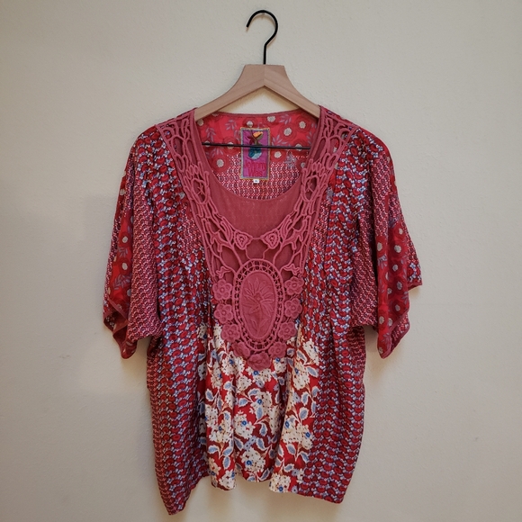 Johnny Was Tops - Johnny Was Silk Blouse